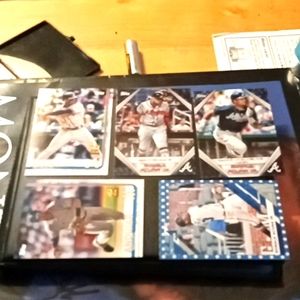 5 Topps Card  Lot includes 4 cards for Ronald Acuna Jr.. 1 card Miguel Andujar.